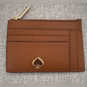 Kate Spade Kayla Large Slim Cardholder Warm Gingerbread NWT